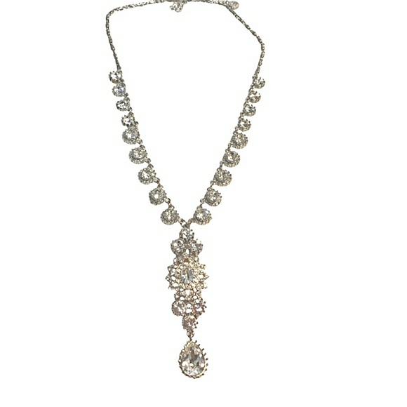 Nicole Miller RARE Crystal Necklace Social Occasion - Picture 3 of 8